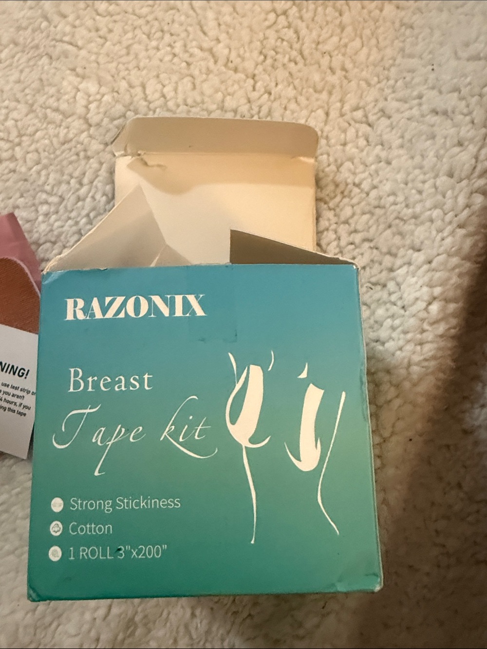 Razonix Nude Breast Tape Kit with Adhesive Petals - Nude - Picture 2 of 2